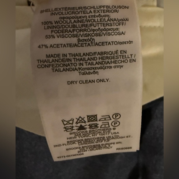 NWT Brooks Brothers Madison Wool Dress Pants 36x28 Vitale Barberis Canonico - Picture 6 of 10